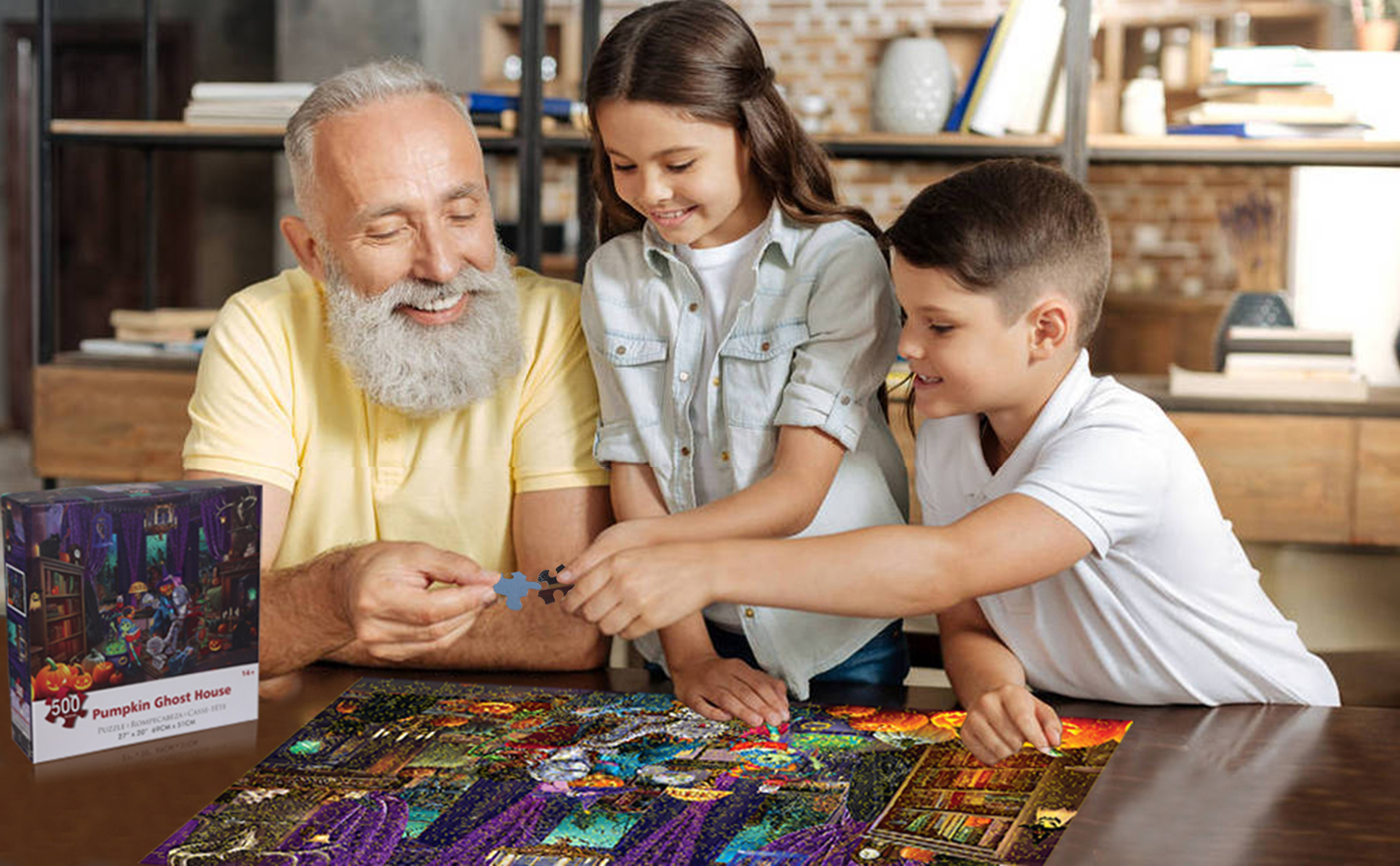 Amazon.com: Halloween Fright Night 500 Pieces Jigsaw Puzzles